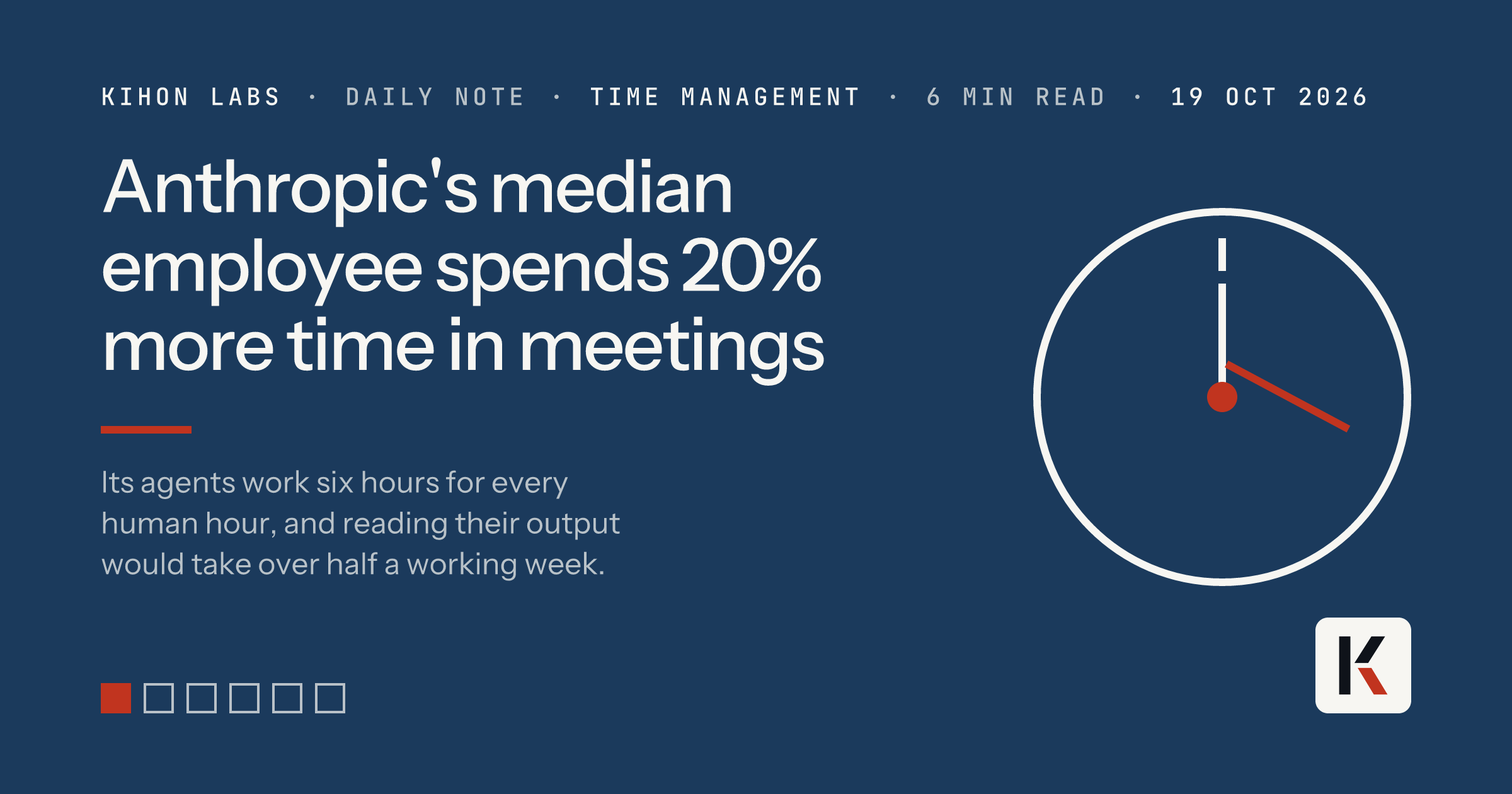 Anthropic's median employee spends 20% more time in meetings
