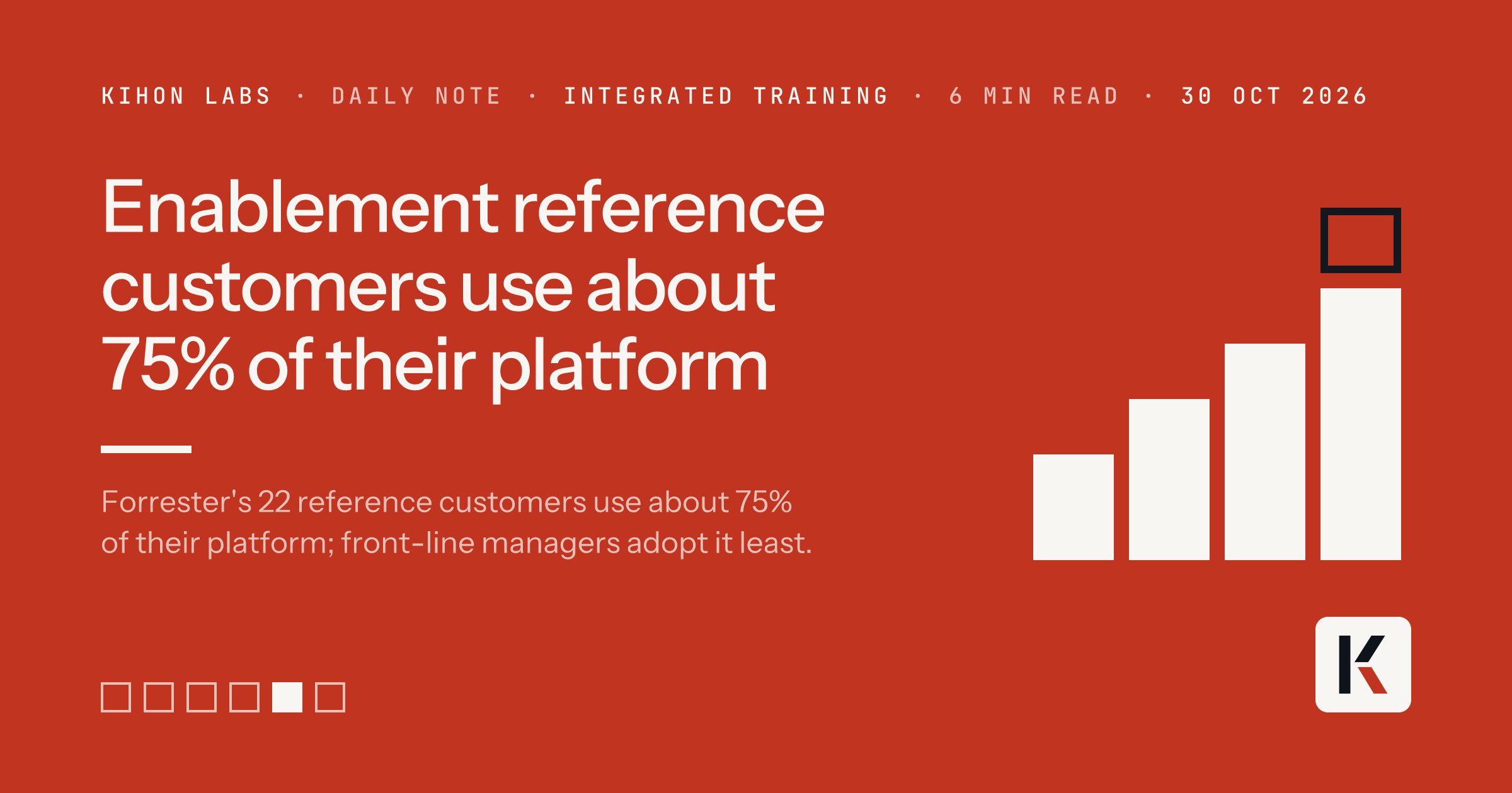 Kihon Labs daily note: Integrated training